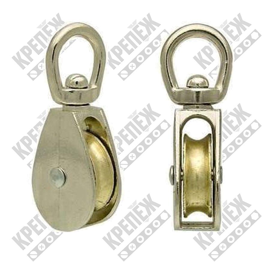 Блок одинарный 25 мм мет. (1") с вертлюгом